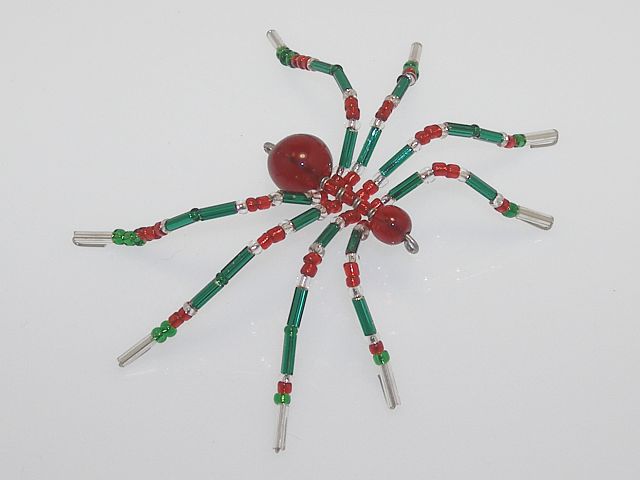 Small 'Green' Style Christmas Spider Ornament