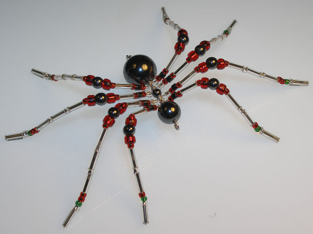 Medium 'Silver' Style Christmas Spider Ornament