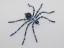 Small 'Blue Chrome' Style Christmas Spider Ornament